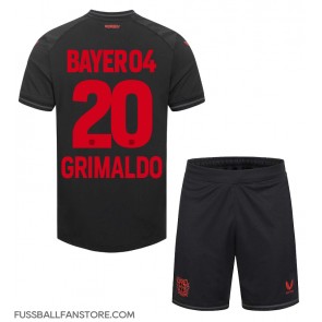 Bayer Leverkusen Alejandro Grimaldo #20 Replik Heimtrikot Kinder 2023-24 Kurzarm (+ Kurze Hosen)